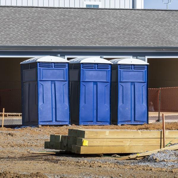 Heavy-duty construction site porta potty in Stockbridge, Georgia